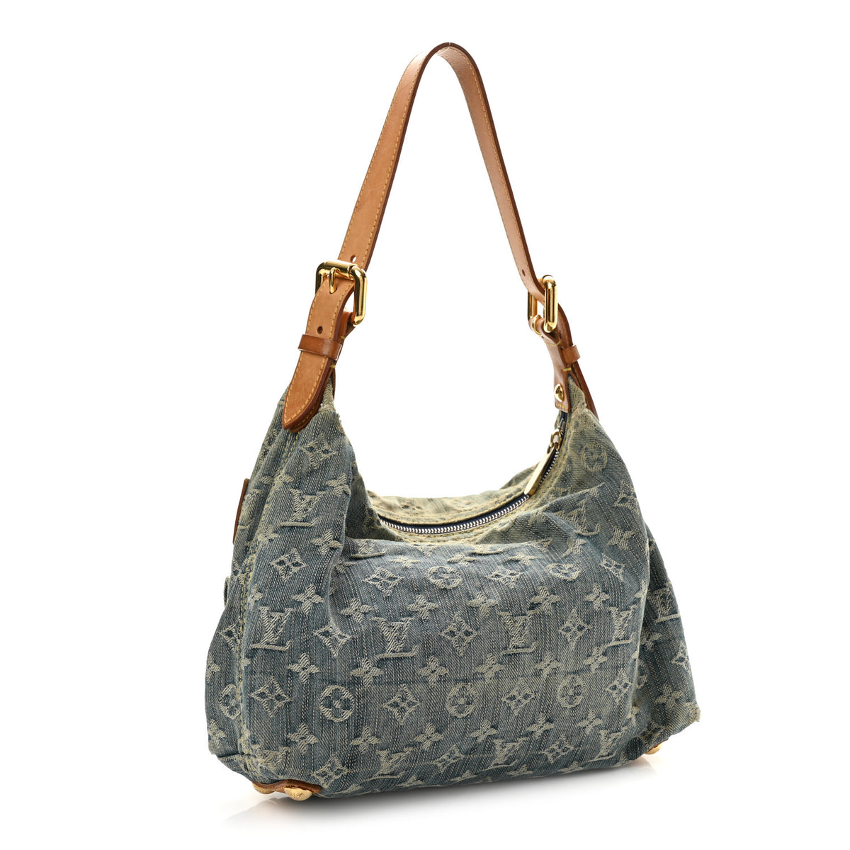Louis Vuitton Monogram Denim Baggy PM Blue 3 of 13