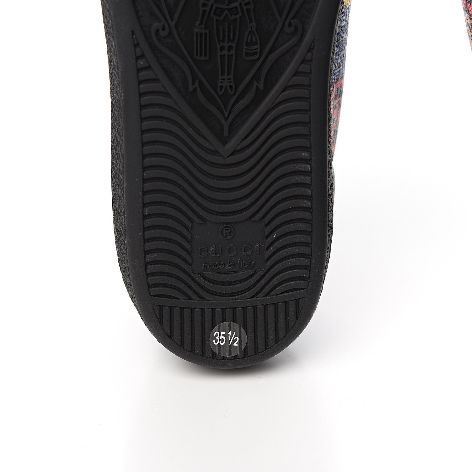 Gucci GG Supreme Monogram Psychedelic Womens Ace Sneakers 35.5 Black Multicolor 6 of 9