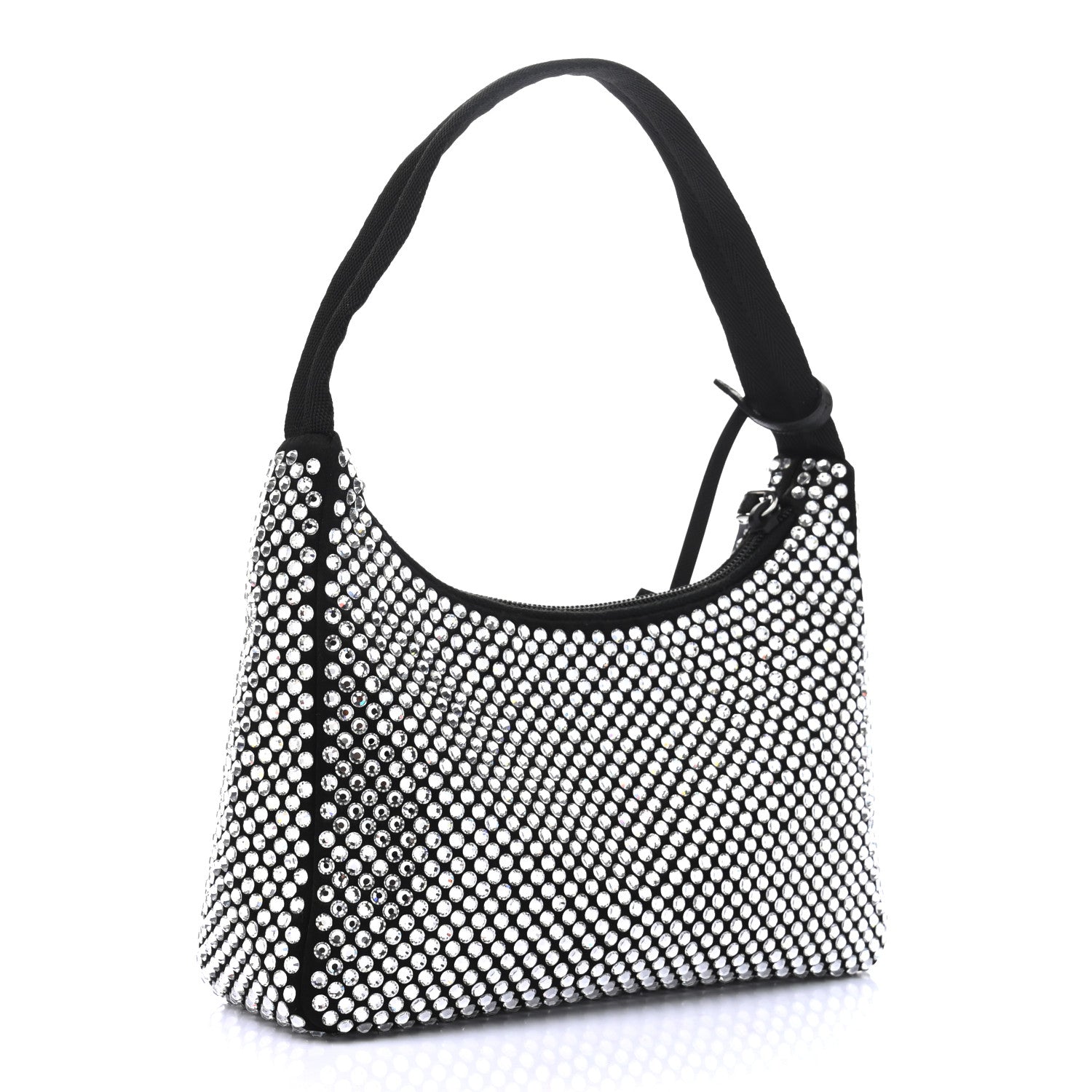 Prada Satin Crystal Mini Re-Edition 2000 Bag Cristal 3 of 8