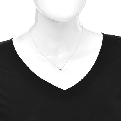Tiffany Sterling Silver Tsavorite Garnet Elsa Peretti Color by the Yard Pendant Necklace 2 of 4