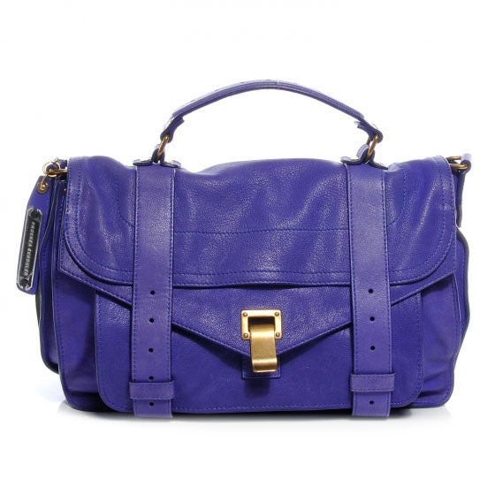 Lambskin PS1 Medium Satchel Purple Rain
