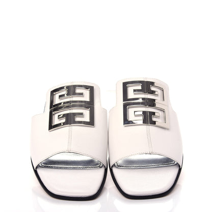 Givenchy Grained Calfskin 4G Flat Sandals 38 Off White 5 of 11