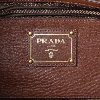 Prada Vitello Daino Boston Bag Palissandro 7 of 13