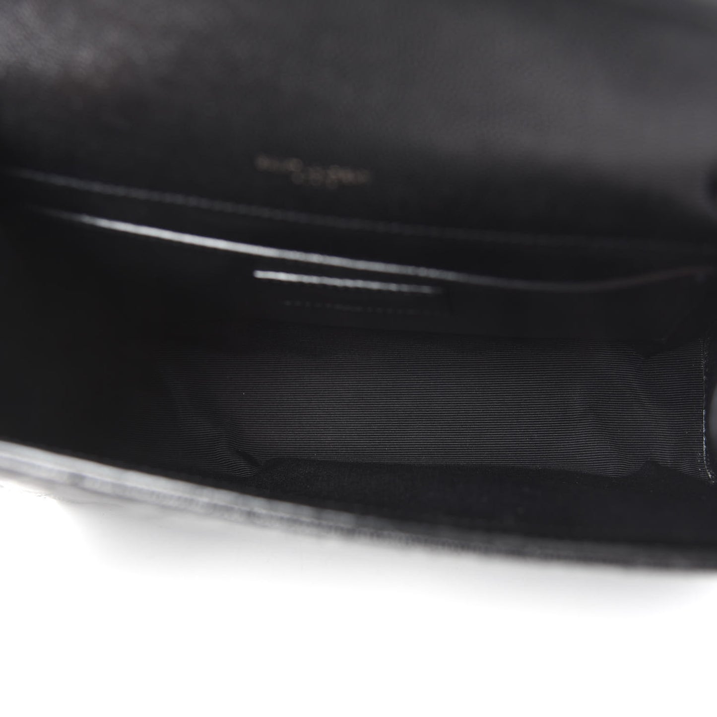 Grain De Poudre Textured Mixed Matelasse Triquilt Medium Monogram Satchel Black