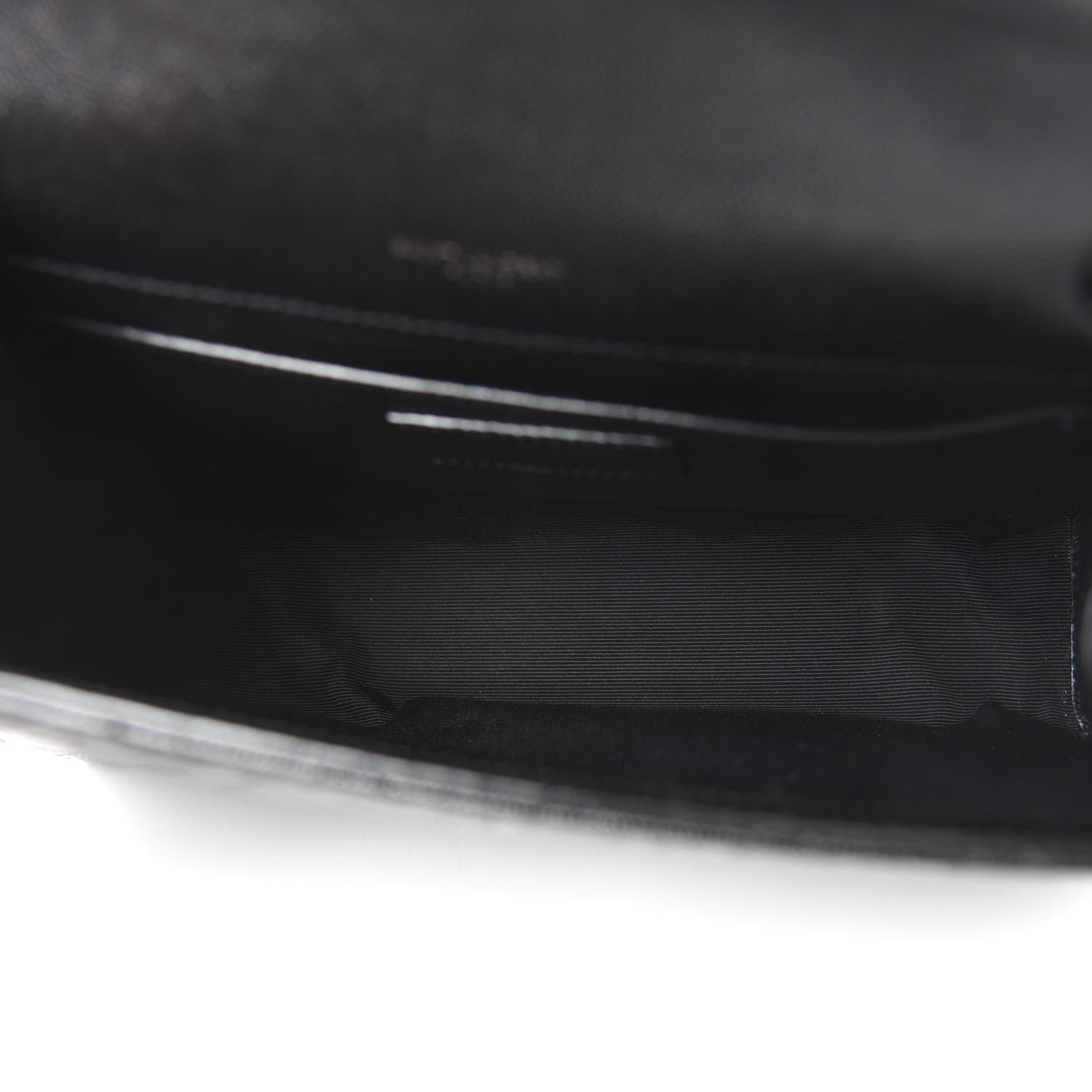 Saint Laurent Grain De Poudre Textured Mixed Matelasse Triquilt Medium Monogram Satchel Black 5 of 10