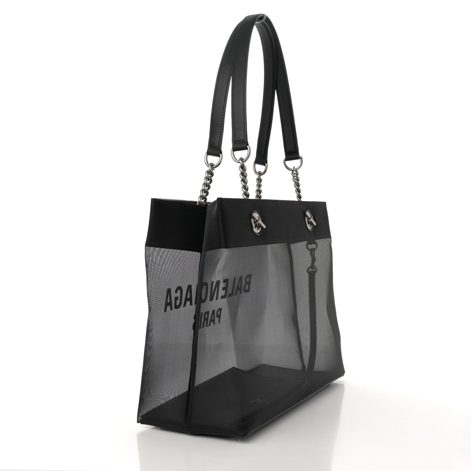 Balenciaga Mesh Medium Duty Free Tote Black 4 of 10
