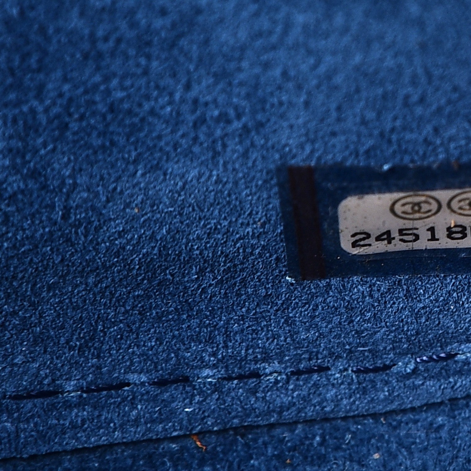 Chanel Nubuck Quilted Jumbo Double Flap Blue 8 of 8