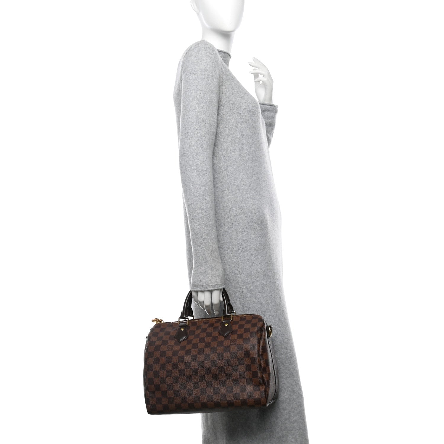 Louis Vuitton Damier Ebene Speedy Bandouliere 30 2 of 12