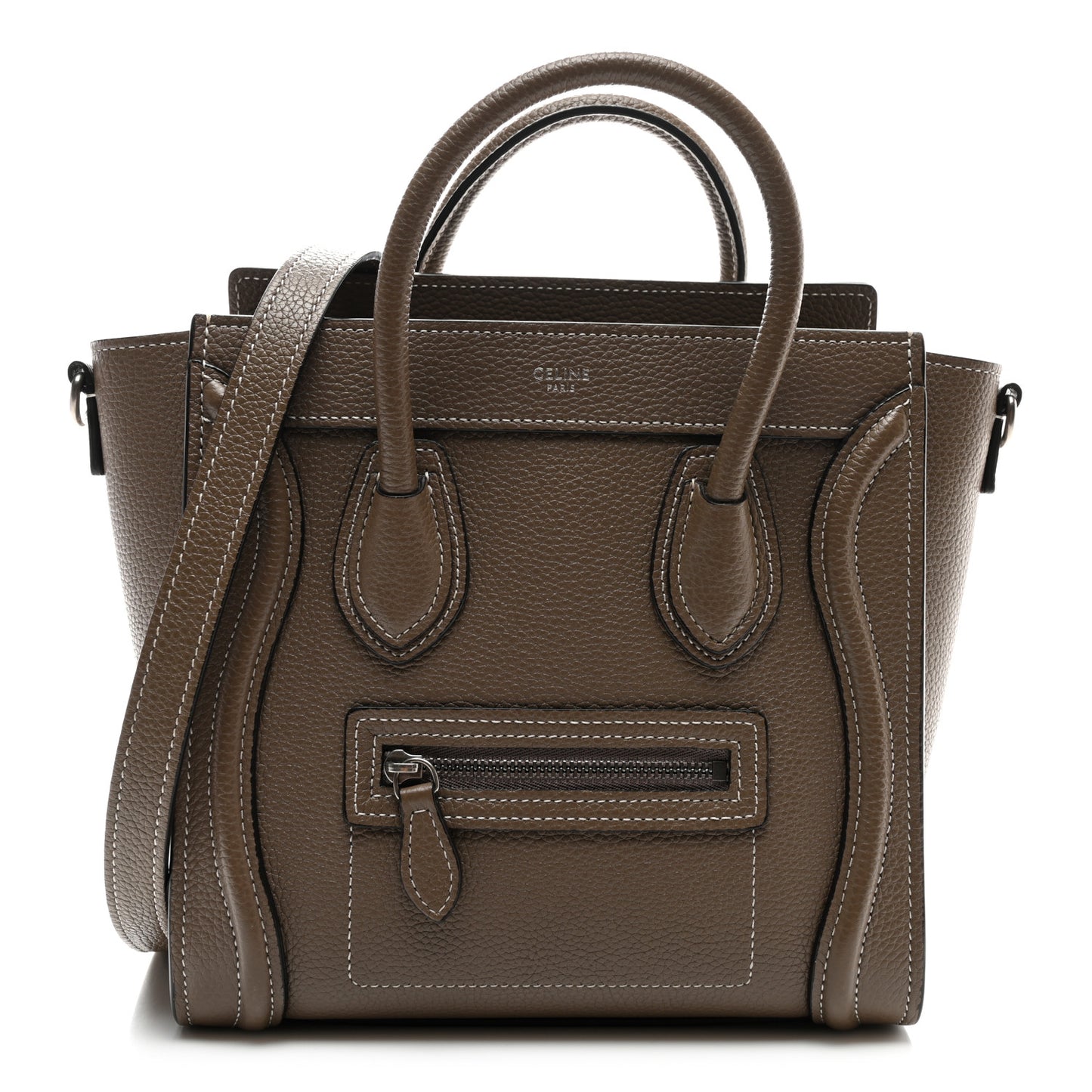 Drummed Calfskin Nano Luggage Souris