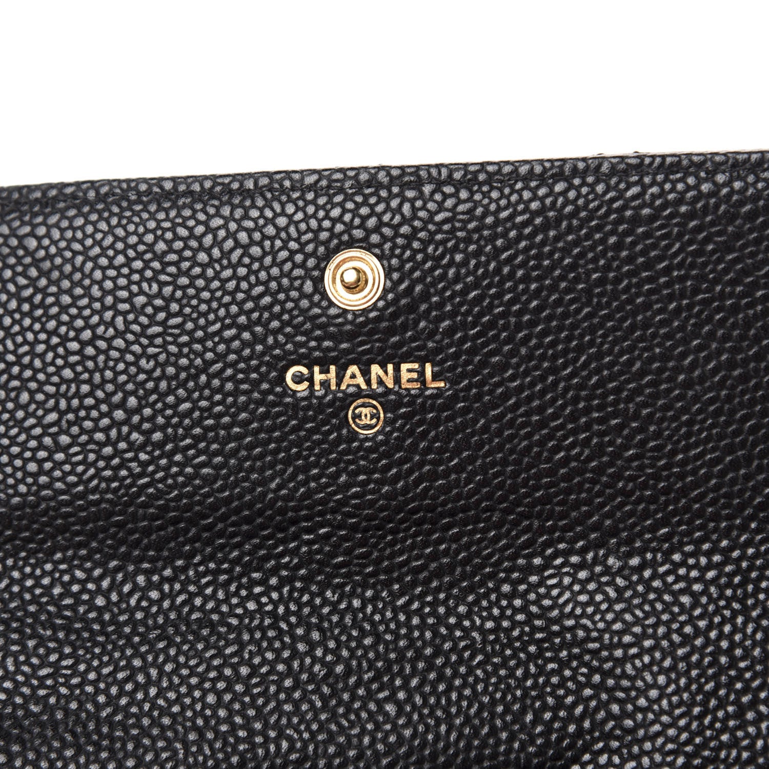 Chanel Caviar Quilted Large Gusset Flap Wallet Black 7 of 10