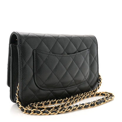 Chanel Caviar Quilted Wallet on Chain WOC Black 3 of 10