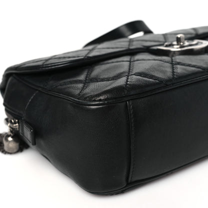 Chanel Calfskin Quilted Jumbo Coco Sporran Flap Black 9 of 11