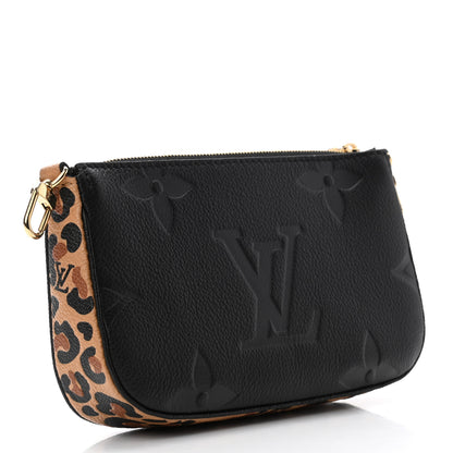 Louis Vuitton Empreinte Monogram Giant Wild At Heart Multi Pochette Accessories Mini Pochette Black 3 of 6