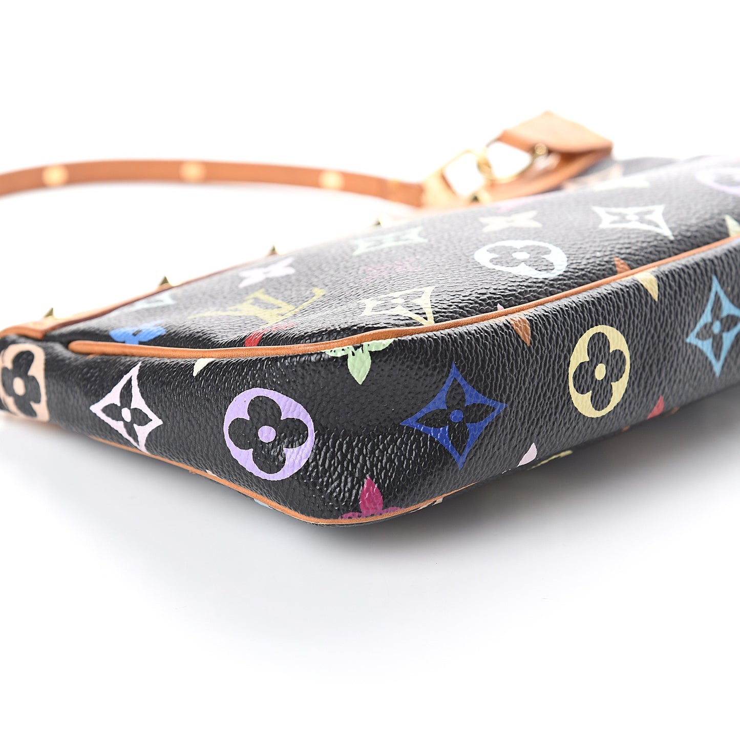 Monogram Multicolor Pochette Accessories Black