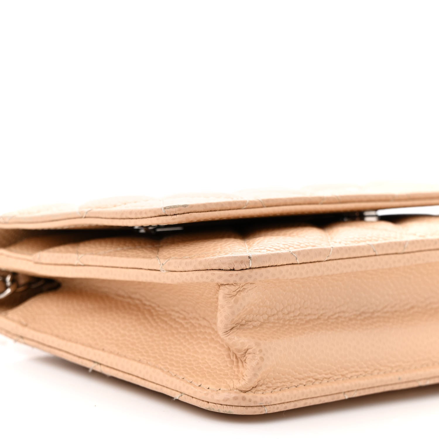 Chanel Caviar Quilted Wallet on Chain WOC Beige 10 of 18