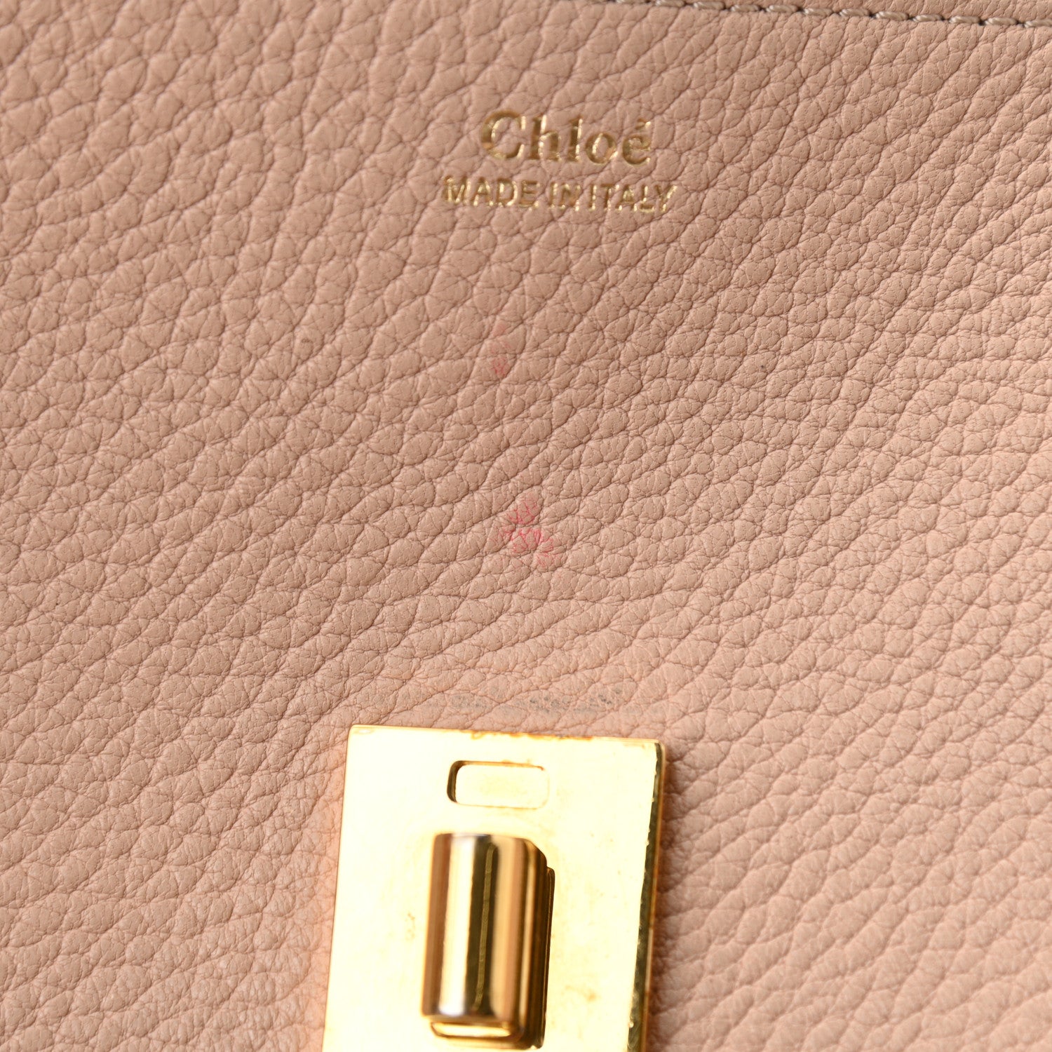Chloe Grained Lambskin Drew Shoulder Bag Cement Pink 8 of 11