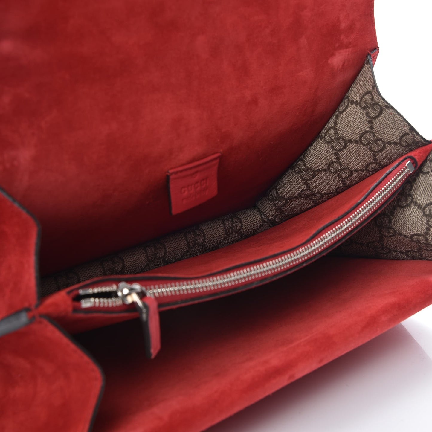 GG Supreme Monogram Small Dionysus Shoulder Bag Red