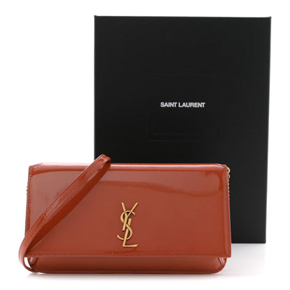 Saint Laurent Vernice Diamond Calfskin Monogram Phone Holder Crossbody Mild Rose 11 of 11