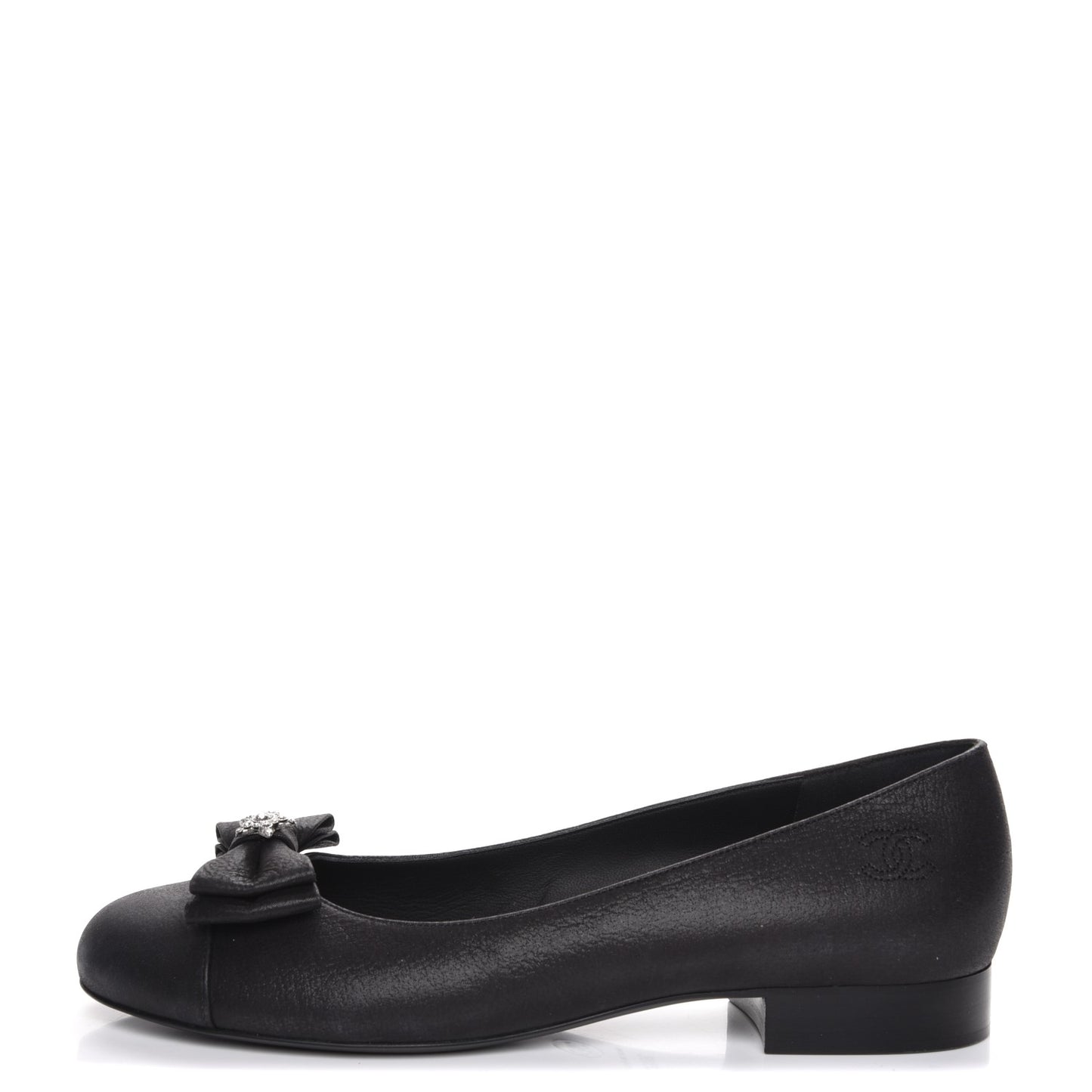 Buffalo Glitter Bow Ballerina Flats 38.5 Black