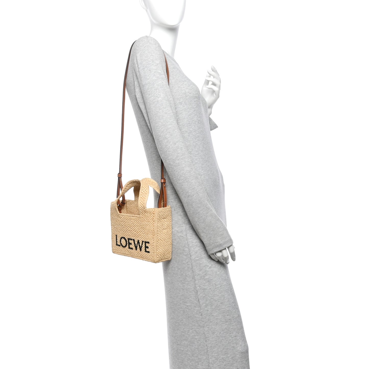 Raffia Paula's Ibiza Small Font Tote Natural Tan