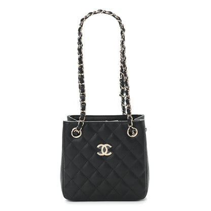 Chanel Caviar Quilted Mini Bucket Bag Black 1 of 11