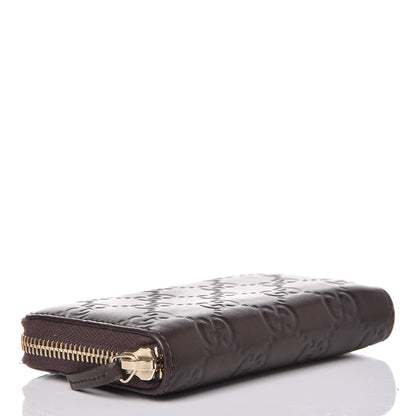 Gucci Guccissima Zip Around Card Case Chocolate 4 of 6