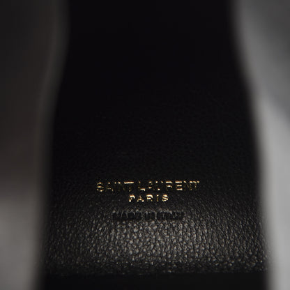 Saint Laurent Lambskin Pyramid Clutch Blue 5 of 11