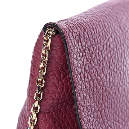 Burberry Signature Grain Medium Mildenhall Crossbody Bag Dark Plum 11 of 12