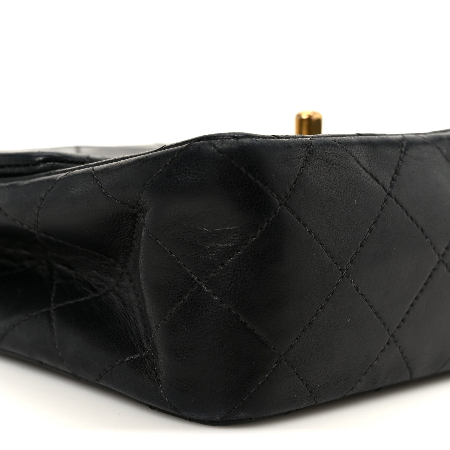 Chanel Lambskin Quilted Mini Square Flap Black 11 of 12