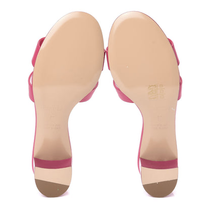 Hermes Epsom Oasis Sandals 37 Rose Pourpre 5 of 11