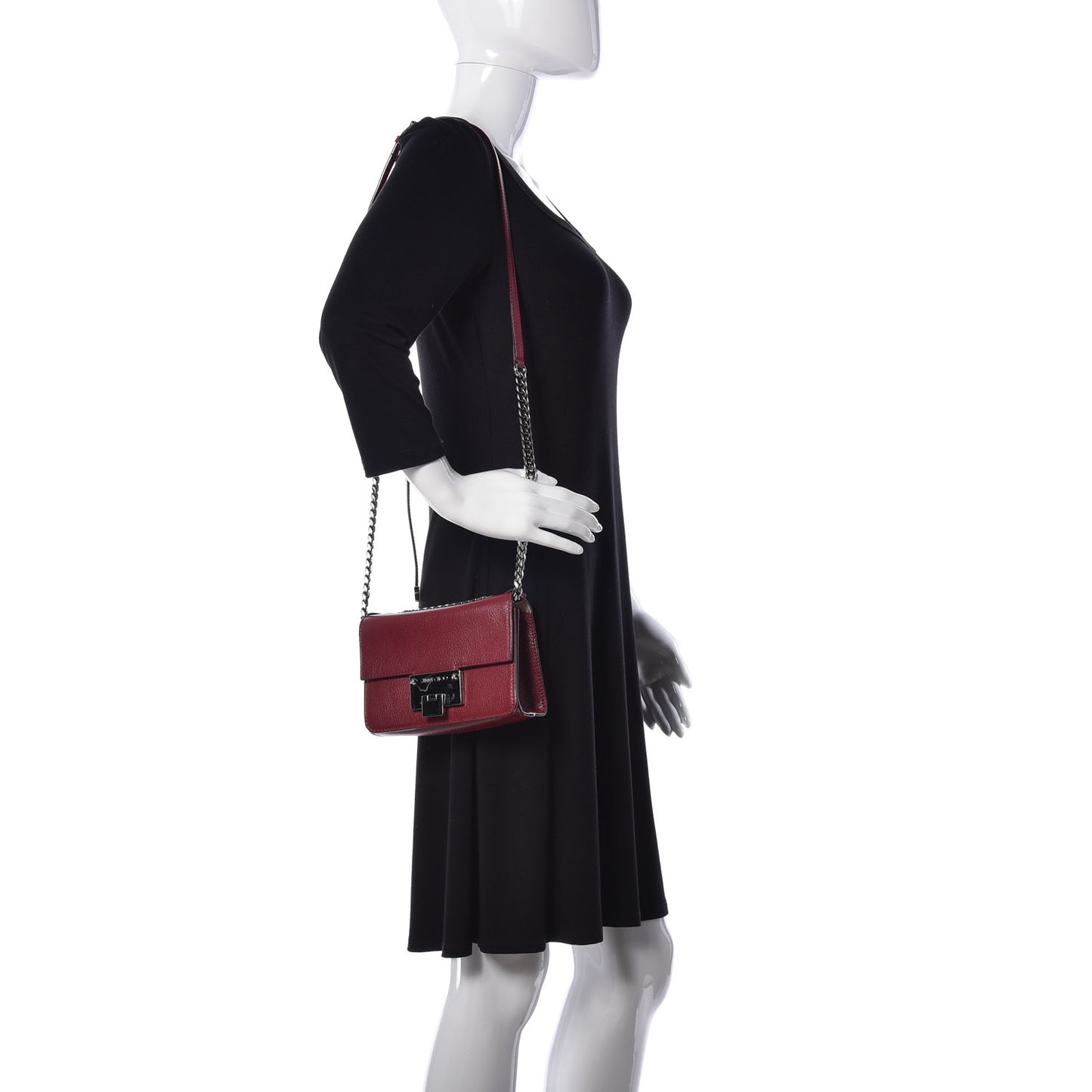 Soft Grainy Goatskin Mini Rebel Crossbody Pomerol