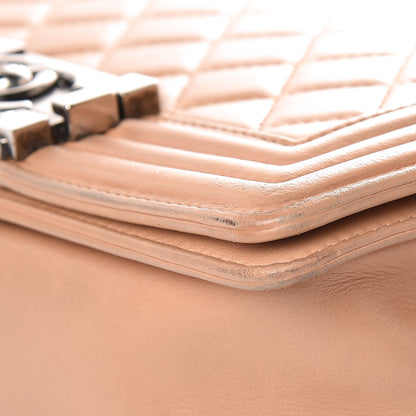 Chanel Lambskin Quilted Small Boy Flap Beige 13 of 18