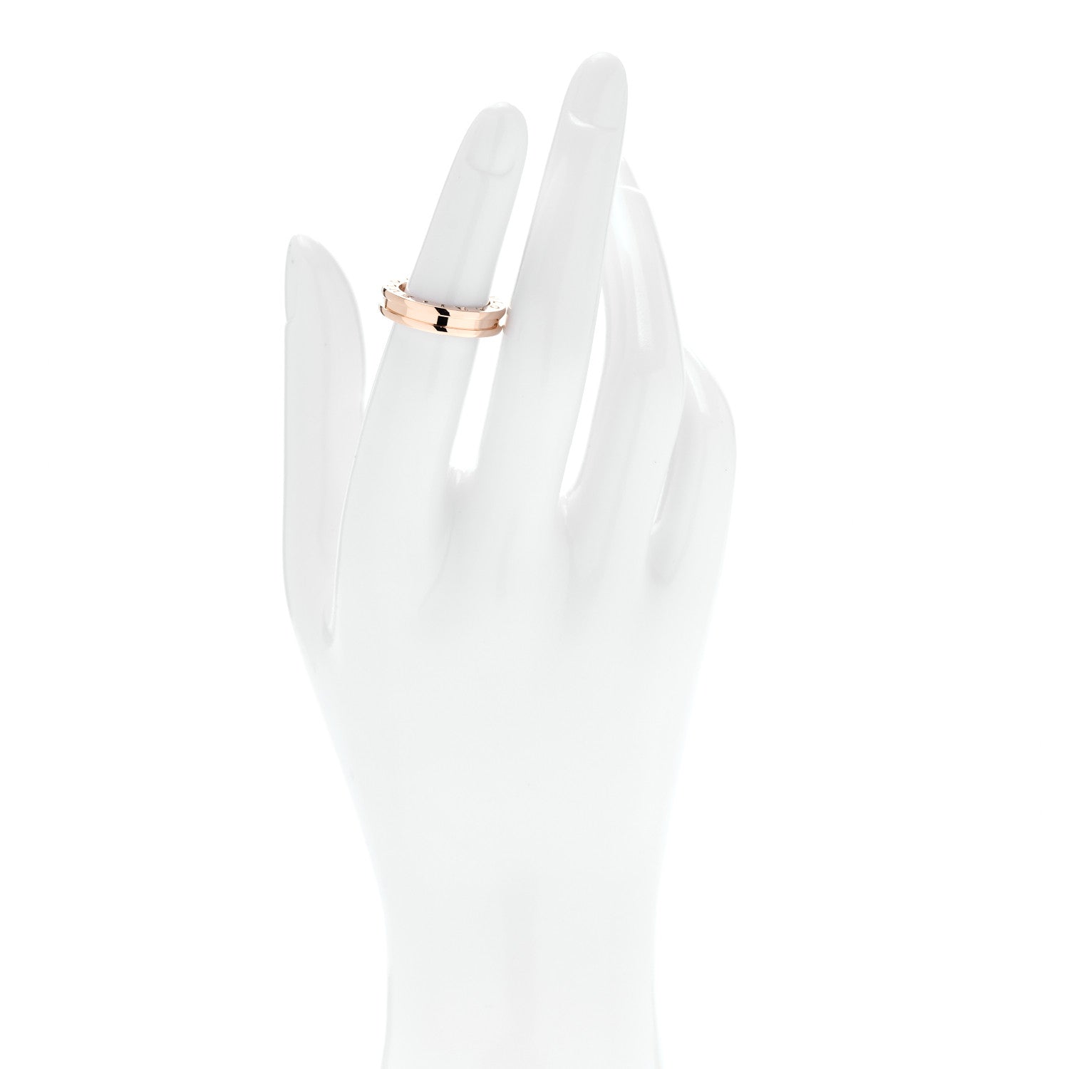 Bulgari 18K Rose Gold B.Zero1 One-Band Ring 49 5 2 of 5