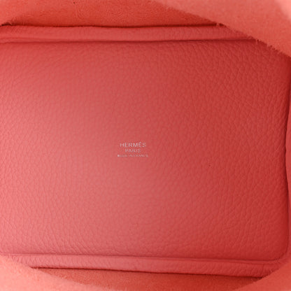 Hermes Taurillon Clemence Picotin Lock 18 PM Rose Sakura 6 of 10