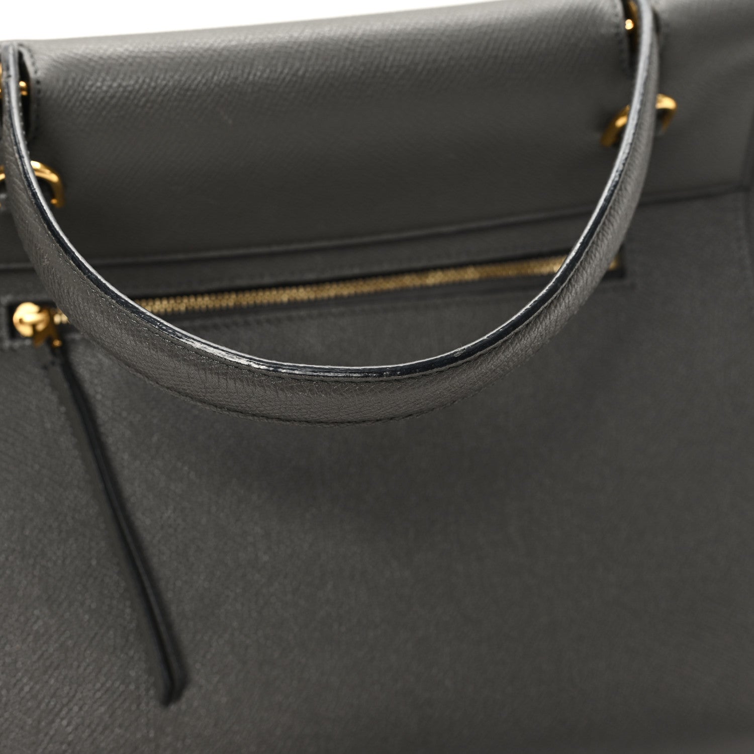 Celine Grained Calfskin Mini Belt Bag Grey 10 of 14