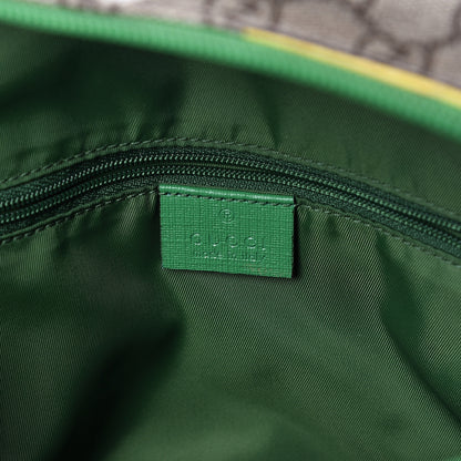 Gucci GG Supreme Monogram Children's Crests Backpack Green 7 of 14