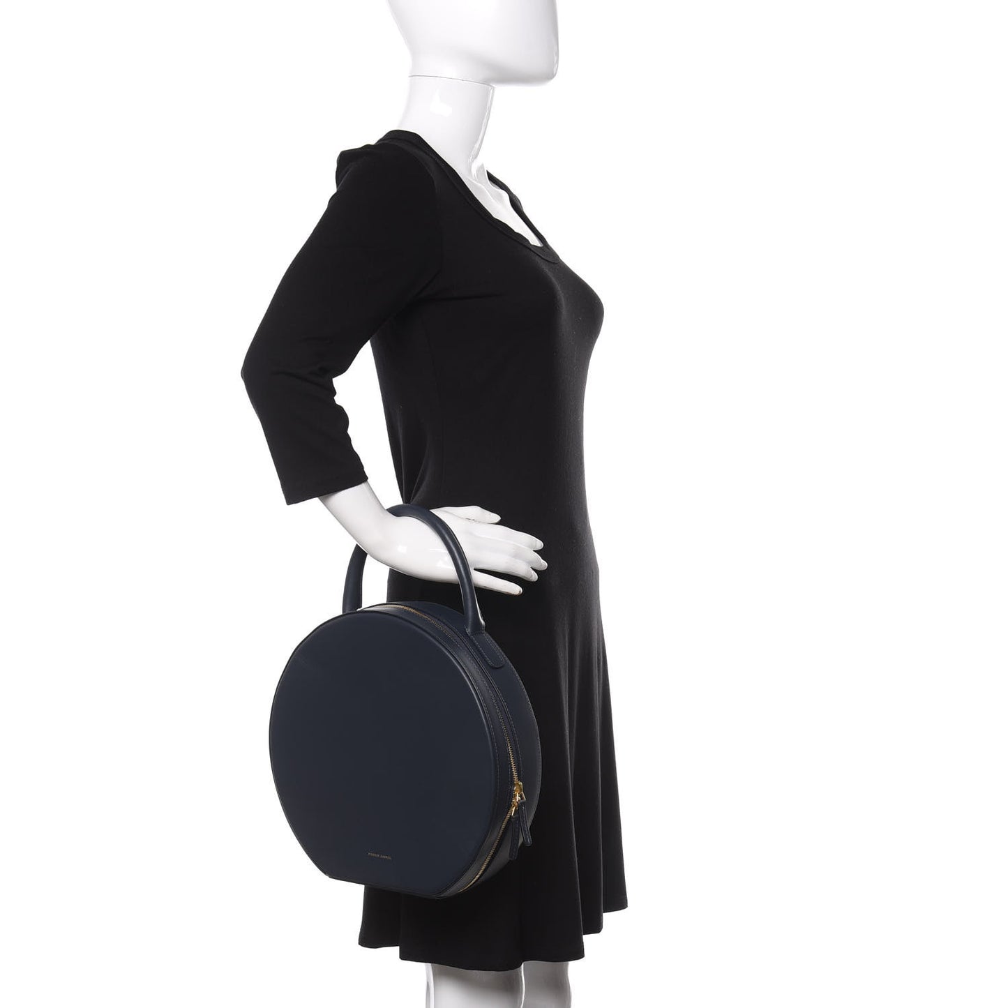 Calfskin Circle Bag Navy