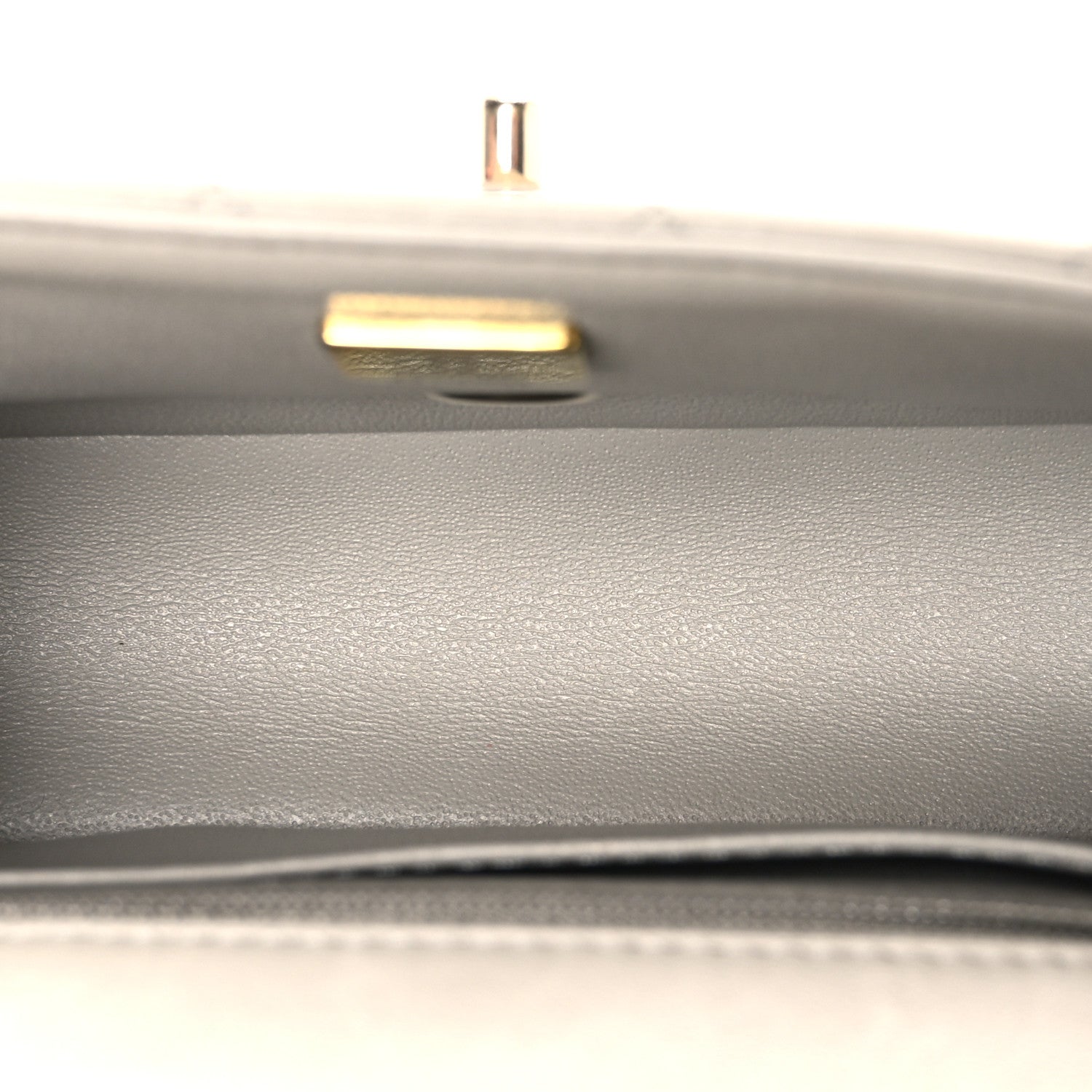 Chanel Lambskin Quilted Mini Rectangular Flap Grey 5 of 11