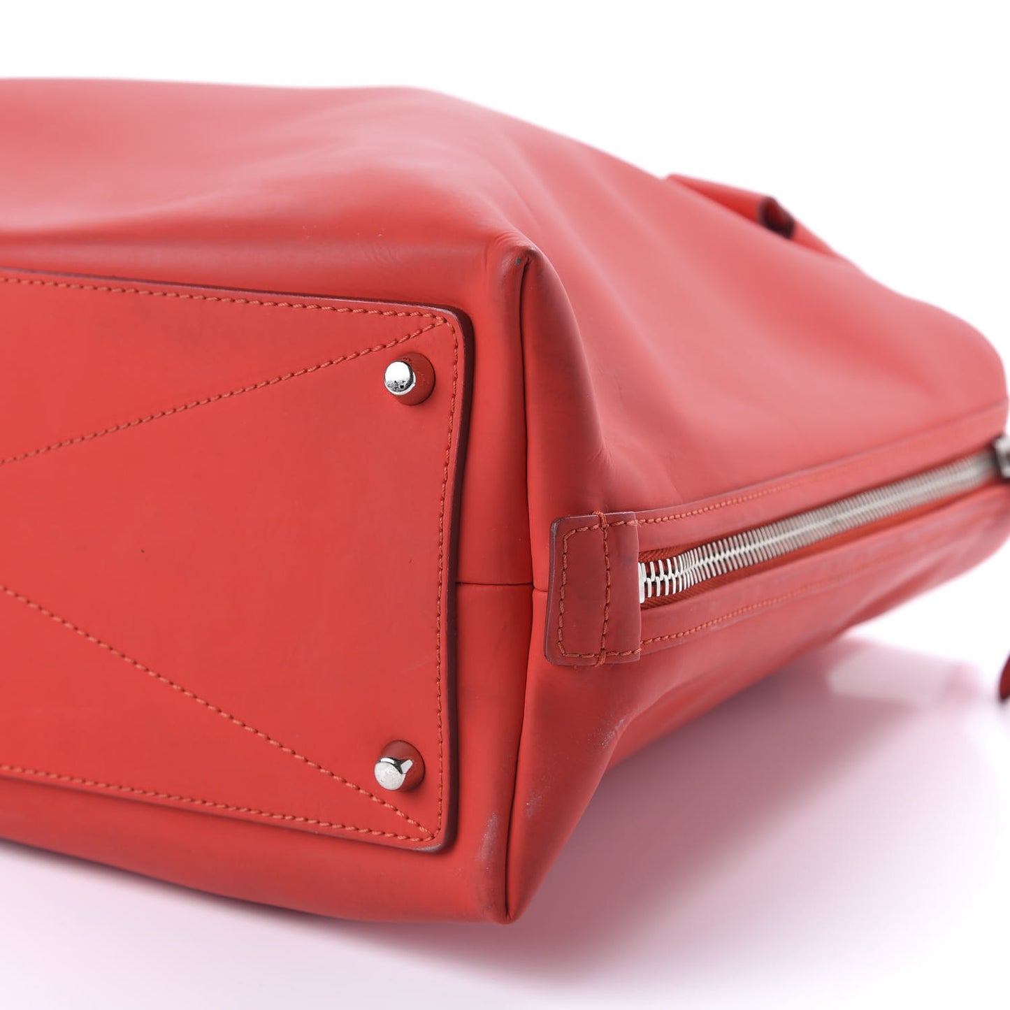 Calfskin Coated Rubber Shiela Tote Flame