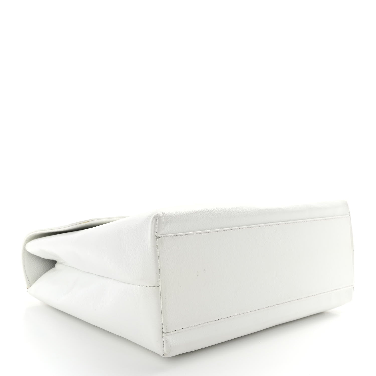 Chanel Caviar Jumbo Kelly Flap White 4 of 13