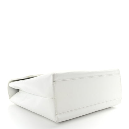Chanel Caviar Jumbo Kelly Flap White 4 of 13