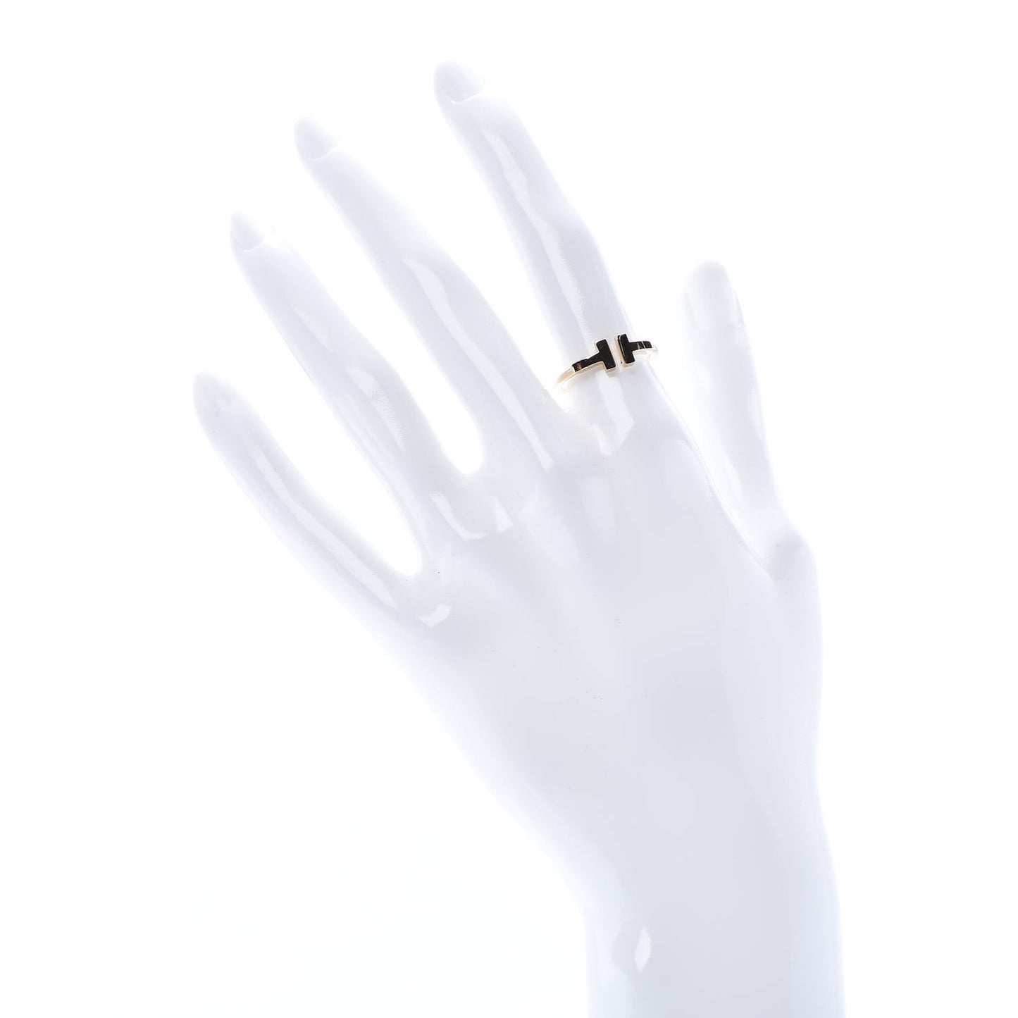 18K Rose Gold T Wire Ring 52 6