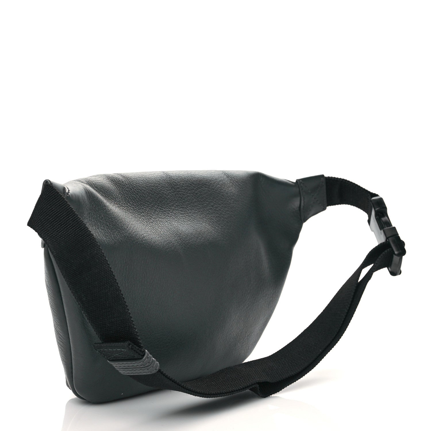 Balenciaga Smooth Calfskin Logo Large Everyday Beltpack Dark Grey White 2 of 9