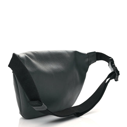 Balenciaga Smooth Calfskin Logo Large Everyday Beltpack Dark Grey White 2 of 9