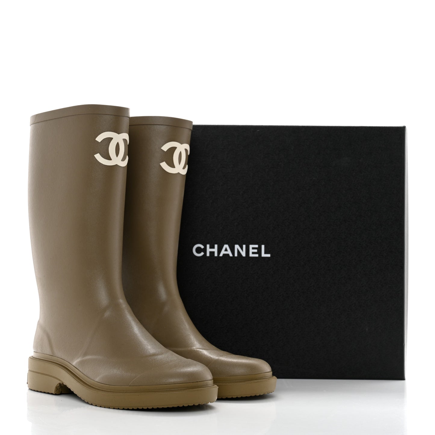 Caoutchouk CC High Boots 39 Dark Beige