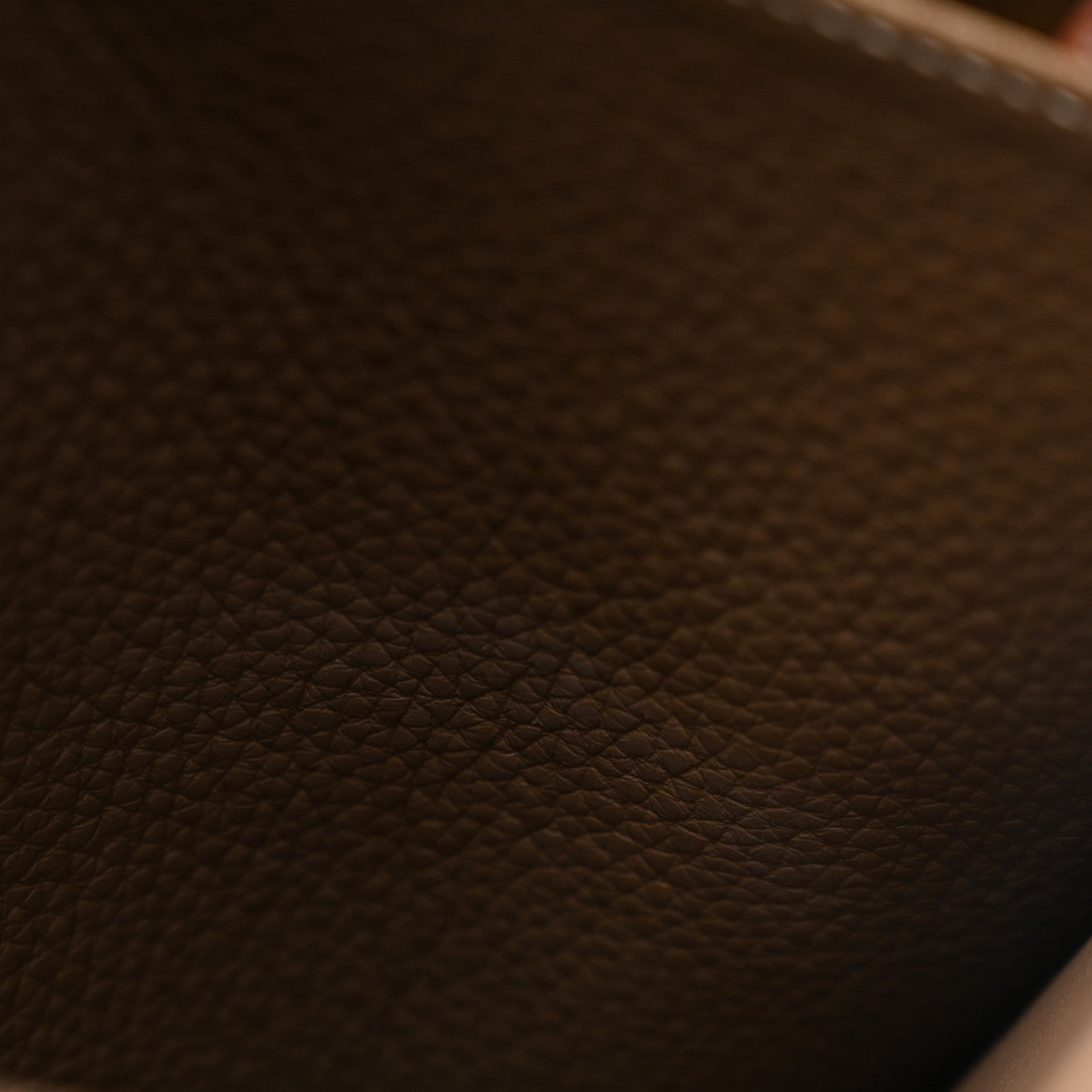 Hermes Taurillon Clemence Halzan 31 GM Etoupe 10 of 12
