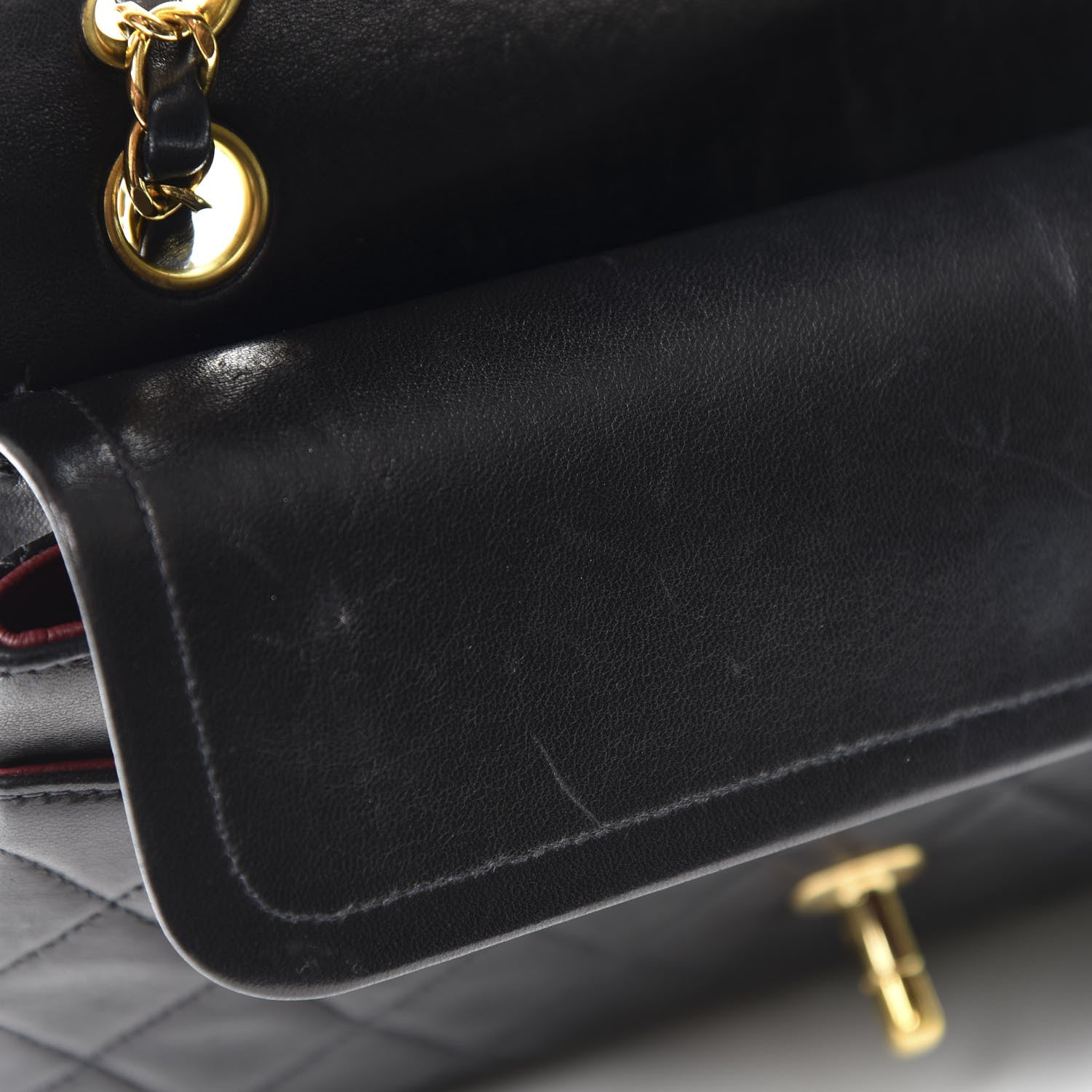 Chanel Lambskin Quilted Small Double Flap Black 7 of 11