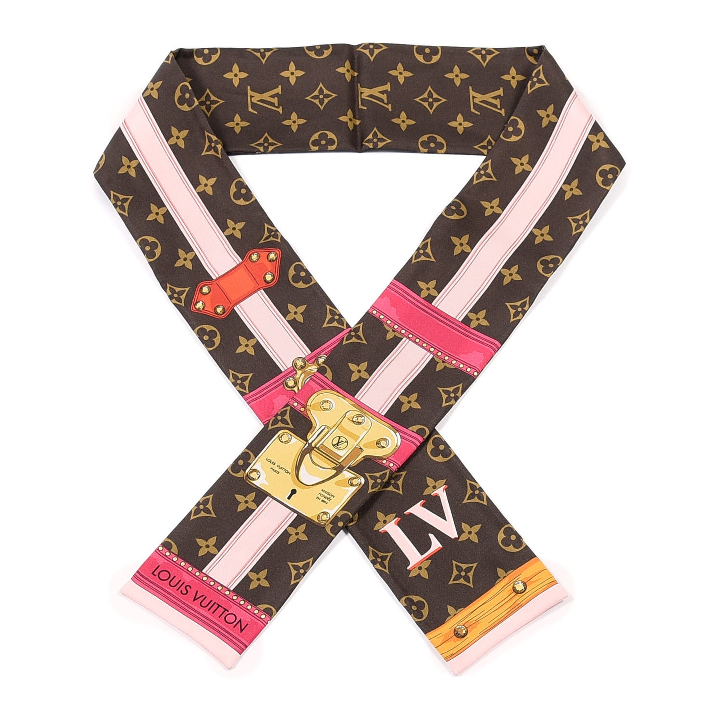 Silk Monogram Summer Trunks Bandeau Brown