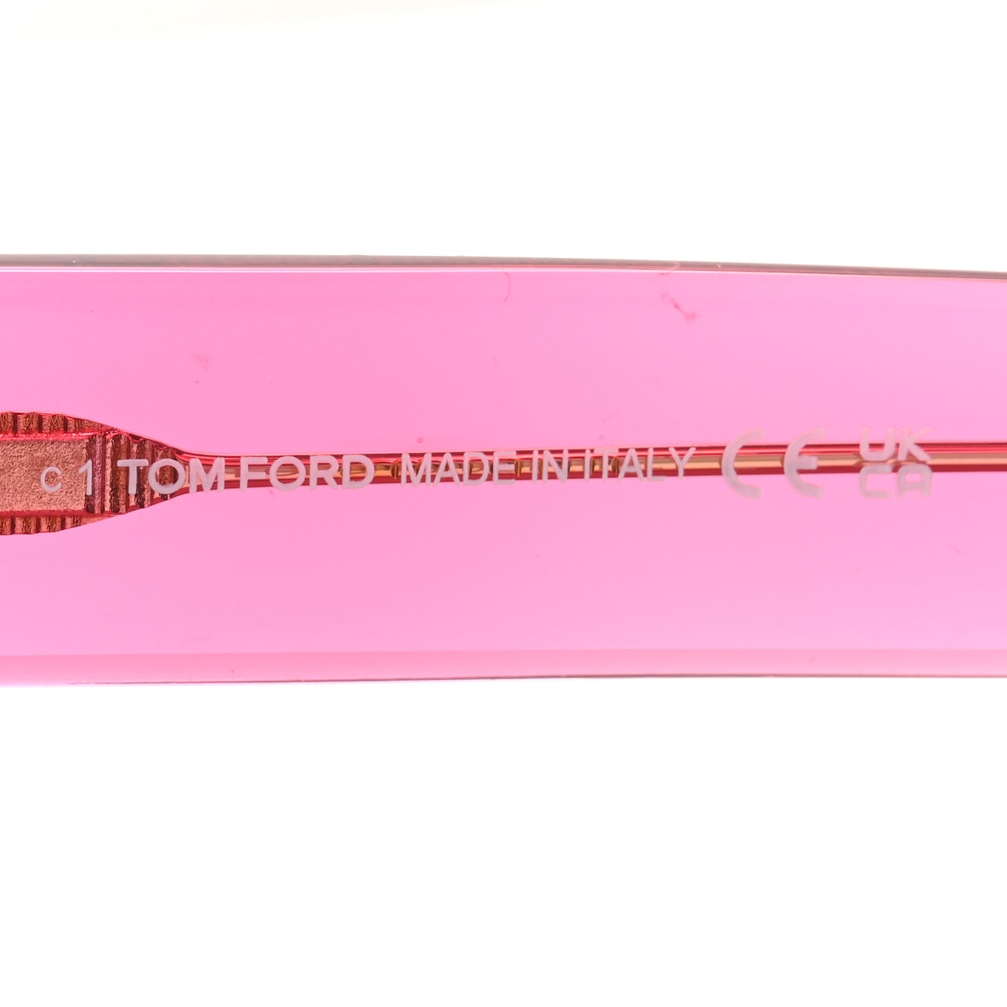 Acetate Fausto Sunglasses TF711 Transparent Pink