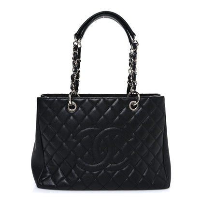 Chanel Caviar Quilted Grand Shopping Tote GST Black 1 of 11